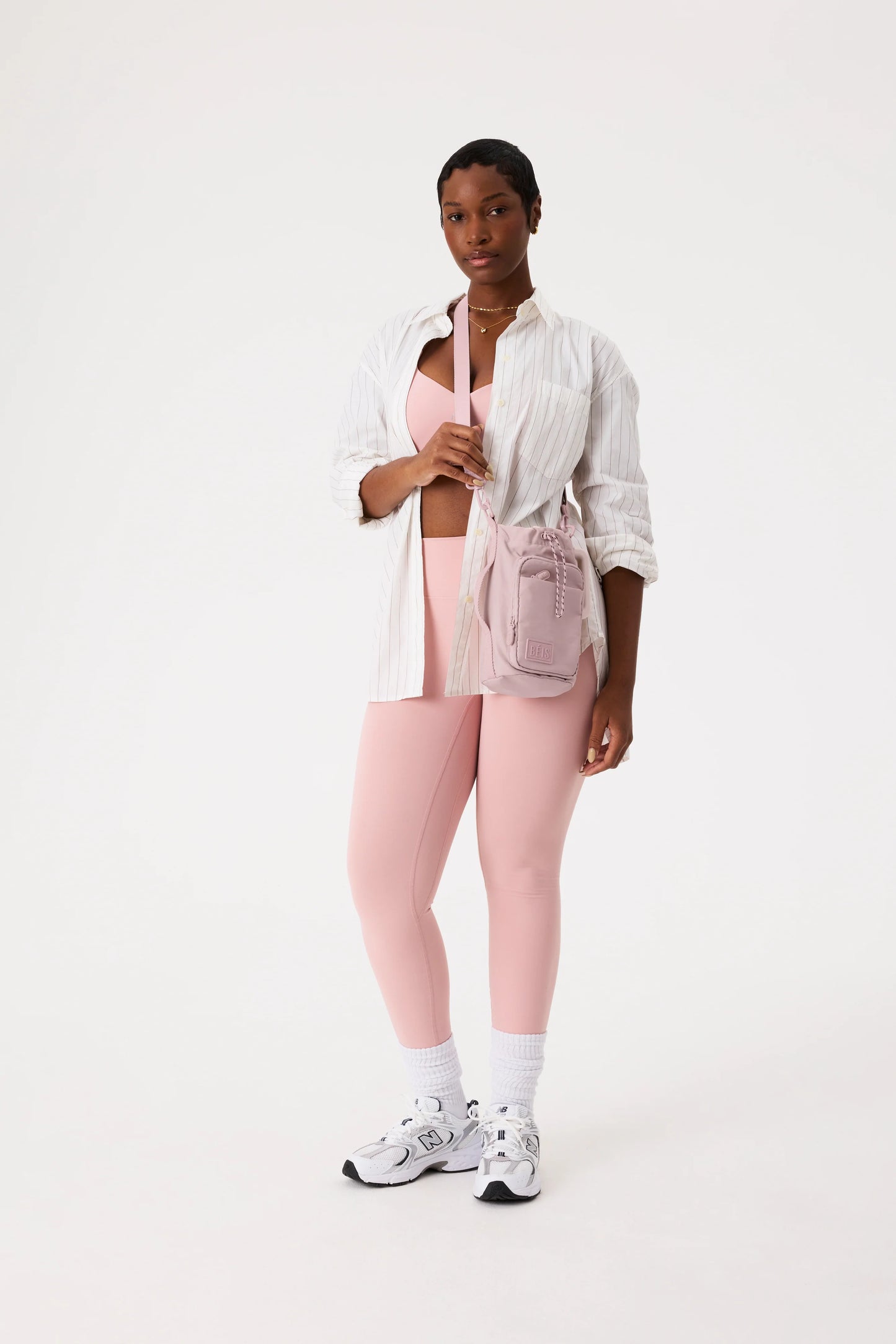 The Magnetic Water Bottle Sling in Atlas Pink
