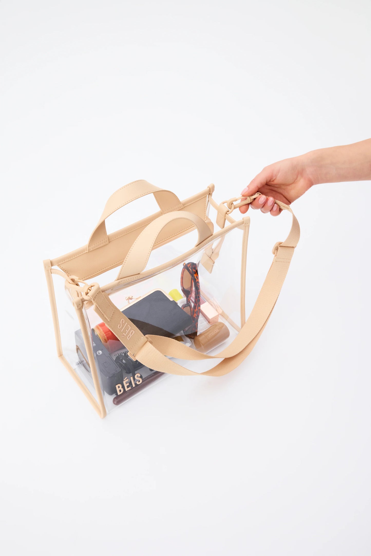 The Stadium Tote in Beige