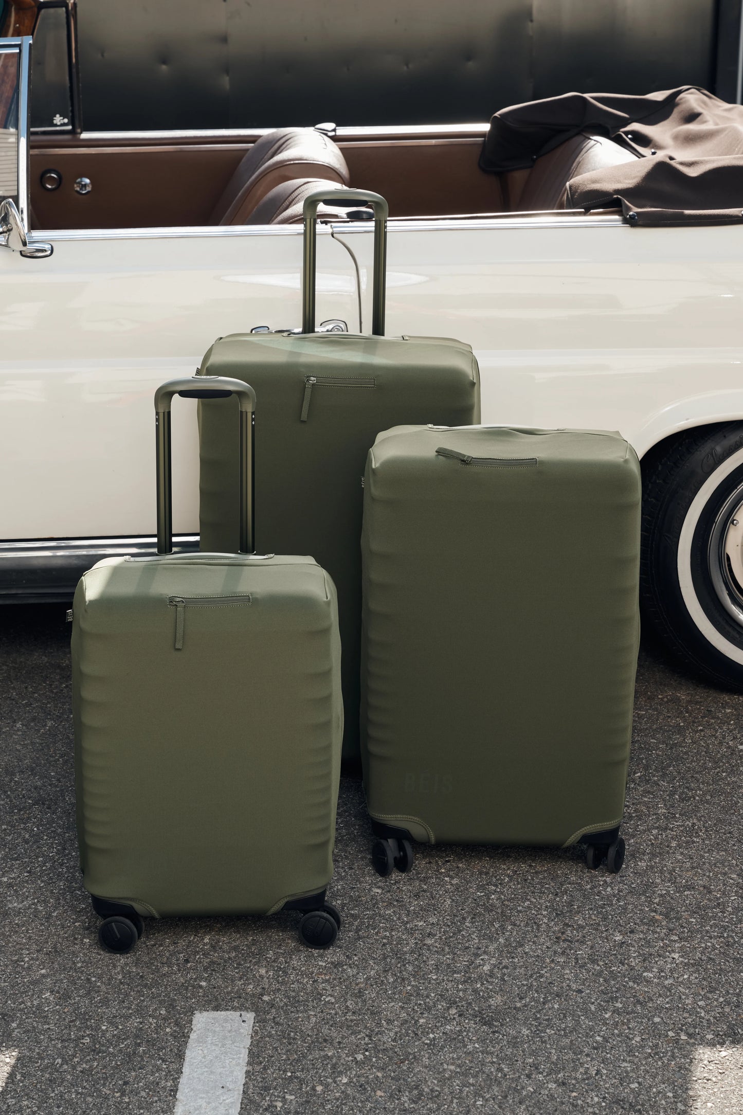The Large Check-In Roller in Olive