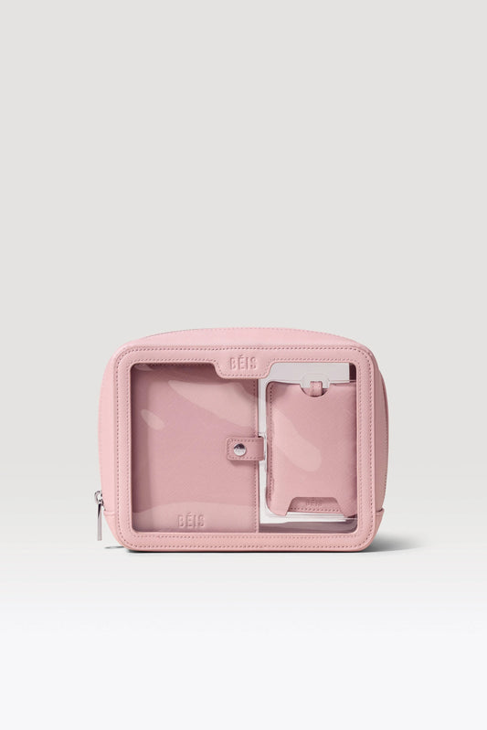 The Passport & Luggage Tag Set in Atlas Pink