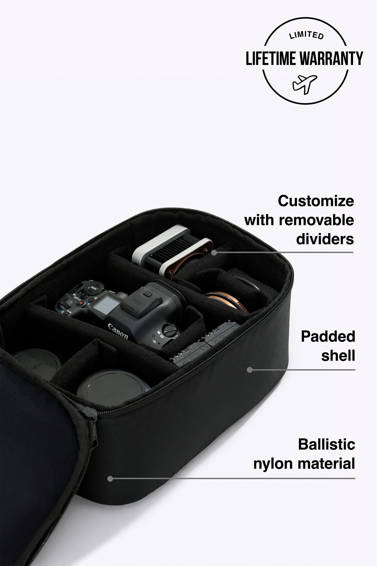 The Camera Gear Insert in Black