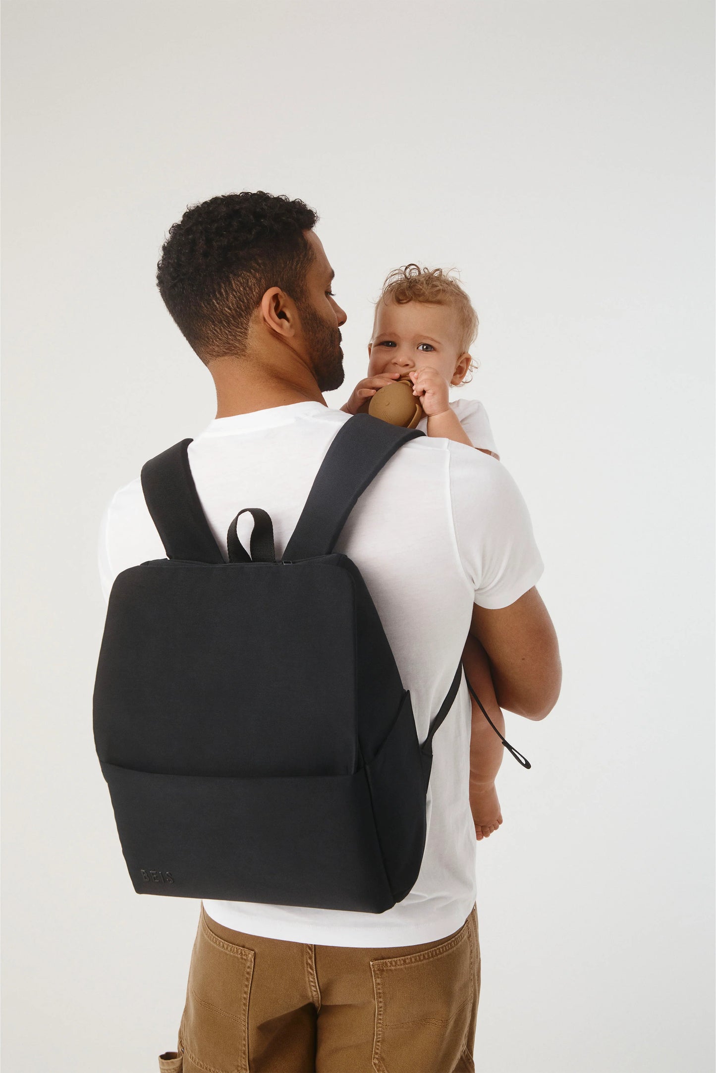 The Everyday Diaper Backpack in Black Nylon