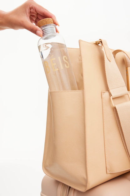 The Large Work Tote in Beige