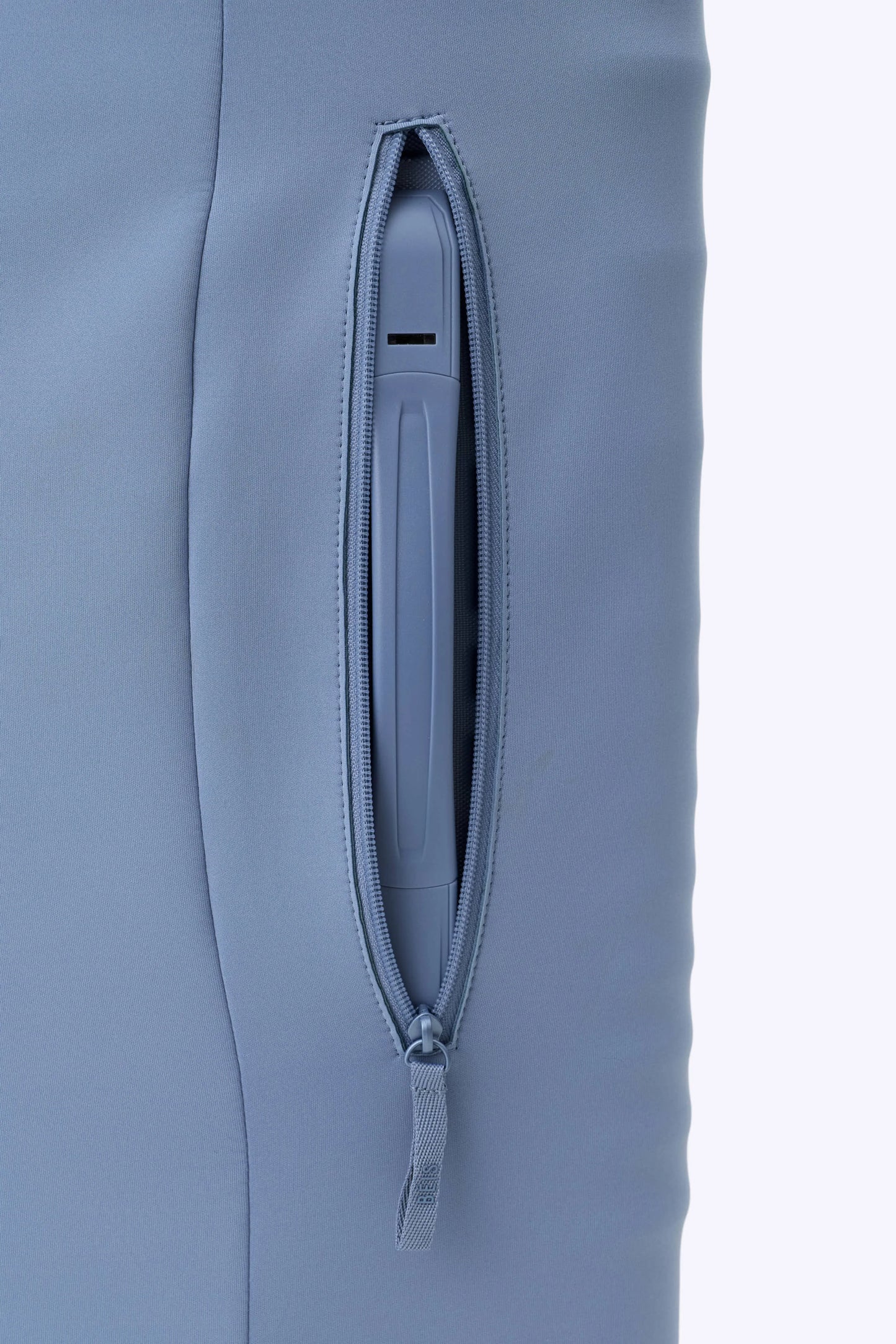 The Hybrid Carry-On Luggage Cover in Dusty Blue
