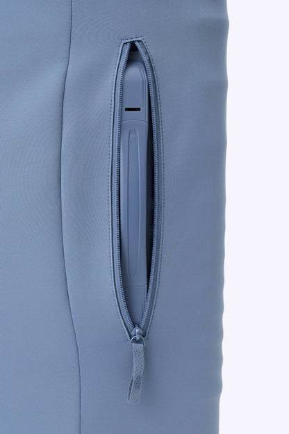 The Hybrid Carry-On Luggage Cover in Dusty Blue