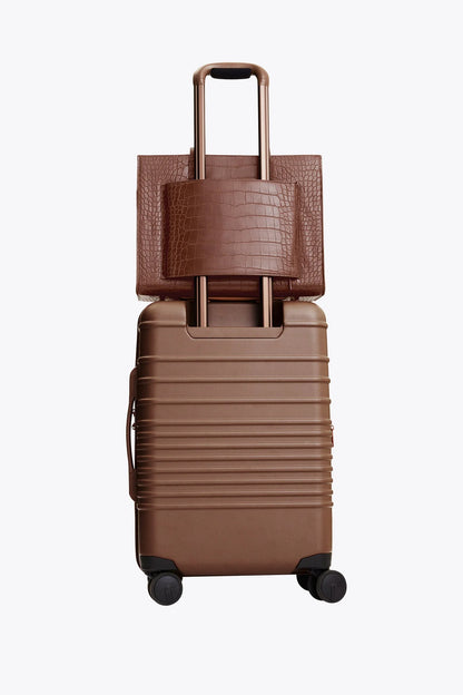 The Work Tote in Maple Croc