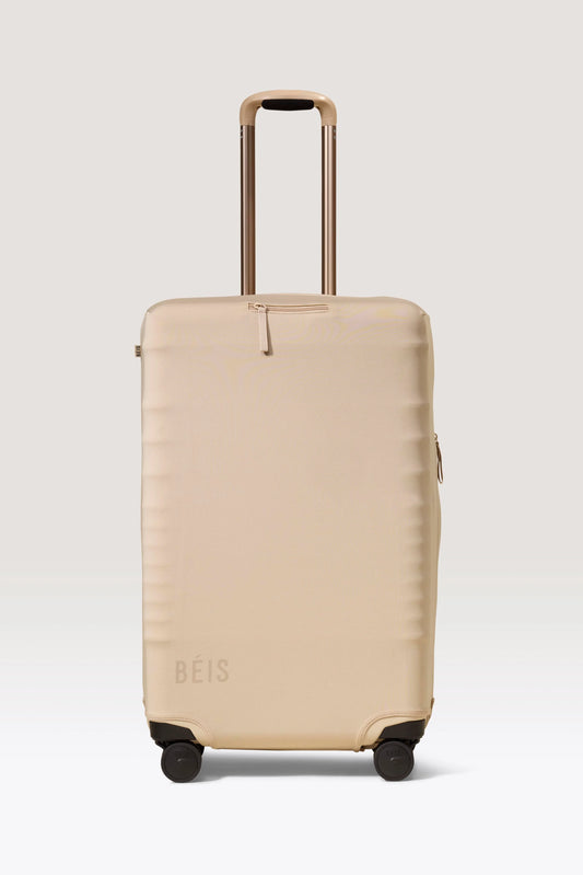 The Medium Check-In Luggage Cover in Beige