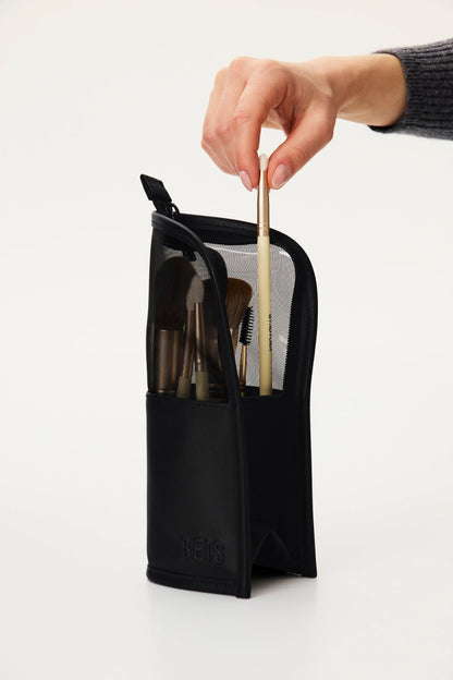 The Makeup Brush Pouch in Black